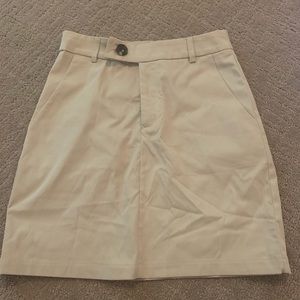 Beige Mini Skirt from Outfitbook! Brand New w Tags